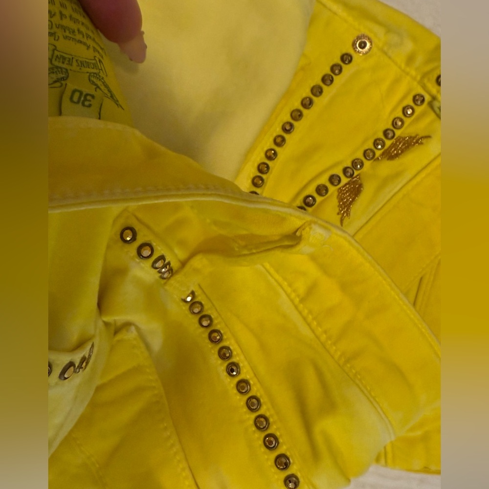 Robin's Jeans  Yellow Women's Skinny Jeans size 30 - Picture 4 of 4